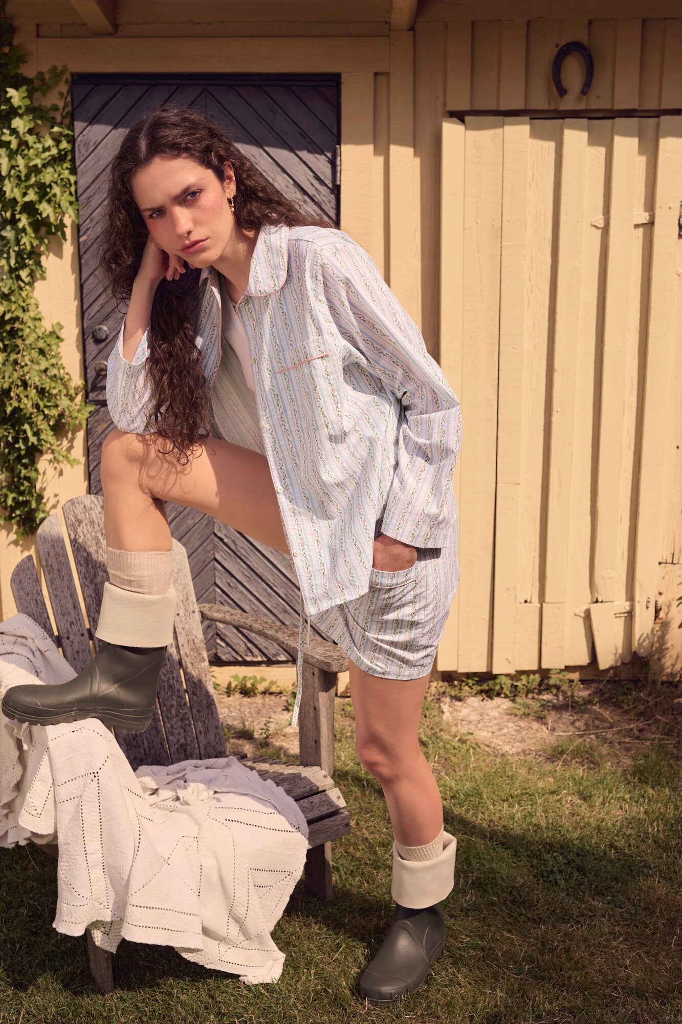 Moe skjorte - Summer Stripe Blue